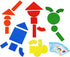 Wooden Magnetic Blocks Toys, Shape Pattern Building Block, Large Tangram Puzzles for Kids