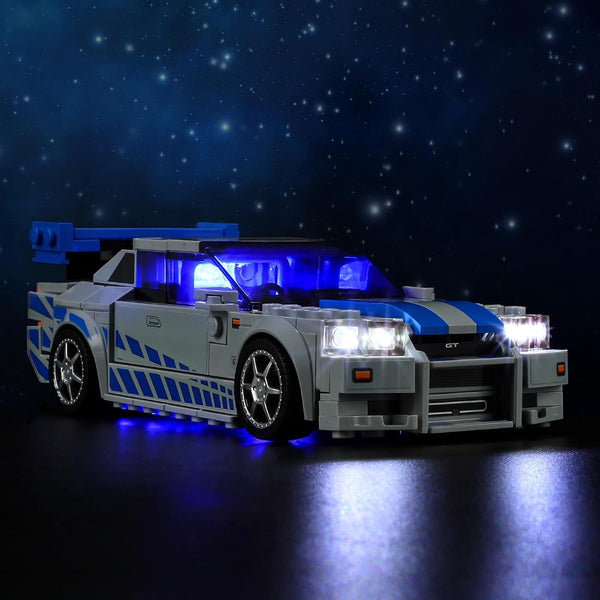 LED Light Kit for Lego Speed Champions Fast & Furious Nissan Skyline GT-R Toy Car Sets