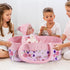 BABESIDE 8 Pcs Reborn Baby Doll Clothes with Bassinet for 17-22 Inch Baby Dolls, Outfit Accessories