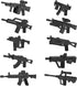 Weapons Pack Military Toy Set Building Blocks Model for Soldier Figures, Army Equipment Gear Kit
