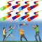 Leyndo 8 Pcs 26 Inch Throw and Catch Balls with Rainbow Tail,