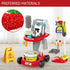Toddler Cleaning Set | New 29-Piece Detachable Kids Cleaning Toy Set for Pretend Play Educational Cleaning Carts (Red)
