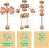 Wooden Building Blocks 60PCS Montessori STEM Toy for Kids 6+, Natural Wood Educational 3D Playset