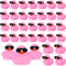 Sosation 36 Packs Mini Rubber Ducks with Sunglasses Sets 2.2 Inch Bath