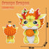 HONLANCH Animal Orange Dragon Micro Building Blocks Set, 13500 PCS Gift for Adults and Kids