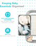 YOSING Diaper Caddy Organizer for Changing Table, Newborn Caddy for Car Travel, Nursery Storage and Car Organizer