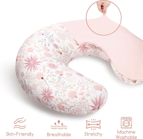 Nursing Pillow Covers & Baby Carseat Cover, Breastfeeding Pillow Cover & Infant Carseat Canopy for Baby Girls Boys