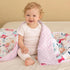 30x40 Inches, PHF Minky Baby Blanket for Girls with Double Layer and Soothing Raised Dotted Backing, Soft