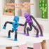 2Pack (2Pack Pop Tubes Robot Fidget Toys for Kids, Fidget Pop Telescopic Suction Cup Toy for Stress and Anxiety Relief