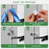 5 Pack Child Proof Refrigerator Lock, Baby Proofing Cabinet Locks for Fridge, Drawers, and Oven