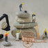 2Pcs STOBOK Miniature Farming Cart Model Dollhouse Miniature Barrows Simulation Cart Ornaments Landscape Decorations