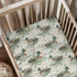 KuphiL10C Cute Ducks Pattern Baby Sheets for Crib, Unisex Mallard Ducks Leaves Nursery