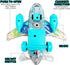 ArtCreativity Light Up Airplane Toy for Kids, 1PC, Bump and Go with Colorful Gears, Music, LED Effects, Ages 1-3