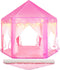 Princess Tent for Girls Indoor with Rug and Star Lights, Pink Play Tent for Kids, Castle Playhouse