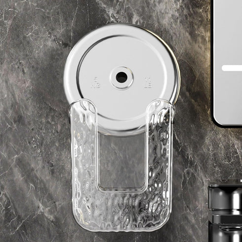 Kitchen Wipes Storage Box, 2024 New Non-slip Flushable Wipes Holder for Bathroom Toilet, Wall-Mounted Clear Wet Tissue Dispenser Container Box No Punching Refillable Keeps Baby Wipes Fresh Case