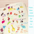 4 Sheets 3D Puffy Stickers for Kids - Mother Child Animals, Dogs, Cats, Elephant, Giraffe, Monkey, Sheep, Panda, Koala,