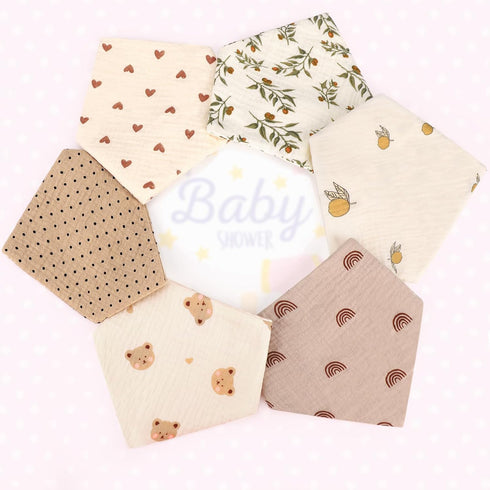 Accmor Muslin Baby Bandana Drool Bibs for Teething & Drooling, for Boys & Girls