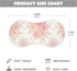 decor gift 4 Pack 22x11in Cotton Burp Cloths Large Easy Care Pink and White French Floral Feed Cloth for Unisex Babies