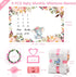 SPOKKI 6 PCS Baby Monthly Milestone Blanket Girl, 60''x40''Fleece Monthly Blanket Newborn with Headband for Photography Background Prop and Mom Nursery Shower Gift (Pink) by SPOKKI
