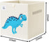 CLCROBD Foldable Animal Cube Storage Bins Fabric Toy Box/Chest/Organizer for Toddler/Kids Nursery, Playroom, 13 inch (Dino T-Rex)