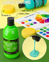 Nicpro 18 Colors Large Washable Paint Set for Kids (8.4oz, 250 ml), Non-Toxic Acrylic Bulk Paint Supplies for Art,