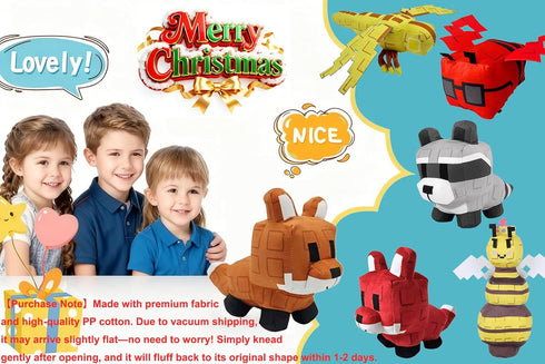 Laxkpoe 3PCS Grow a Garden Plush,Soft and Cute Collectible Animal Plushies Toys-an Ideal Gift for Any Occasion