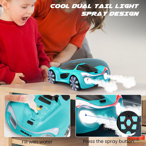 360 40 SIMREX Gesture Sensing Remote Control Car with Charging Dock - Rotate Drift RC Stunt Car Toy, Min Playtime, Dual