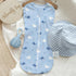 0-2 Pack 2) Baby Swaddle Months, Cotton Arm-In Zipper Sleep Sack, Wearable Blankets Wrap for Newborn Infant Girls