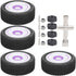 VGEBY 4Pcs Rubber RC Tires, 1/12 Scale Front Rear Wheels and Tires Set for WLtoys 124019 Remote Control Cars