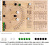 Baseball Dice Board Game for Kids Adults Gift Wooden Fun Baseball Board Game with dice for Game Nights, Parties,Holiday