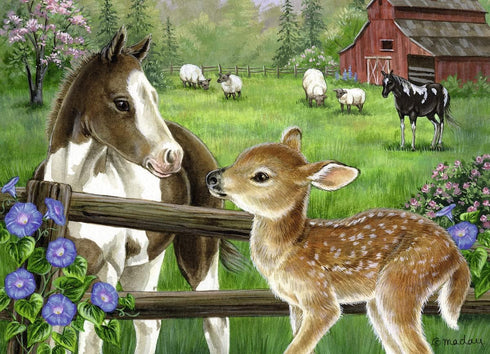 Ravensburger New Neighbors 60-Piece Jigsaw Puzzle - Unique Shape Pieces, Ideal for Kids