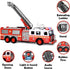 14" Liberty Imports RC Fire Truck - Big Remote Control Toy Fire Truck - Rescue Fire Engine with Flashing Lights
