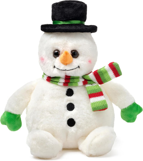 Bearington Big Snowball Snowman Plush, 14 Inch Stuffed Animal, Ideal Christmas Gift for Toddlers, Kids & Teens, Ages