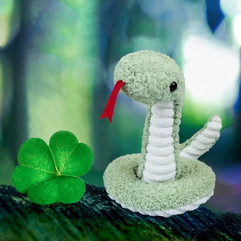 Green Plush Snake Stuffed Animal Toy - Soft Cuddly Hugger for Boys & Girls, Birthday Gifts
