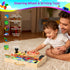 1-3, Montessori Wooden Busy Board with Steering Wheel & Driving Toys - Sensory Activity Boards for Toddlers Car Themed