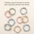 Silicone Teethers for Babies 0-6 Months, Teething Toys for Infants, Baby Chew Rings for Boys and Girls 3 Pack -