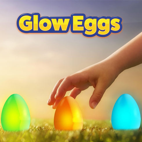 72 216 288pcs PartySticks Easter Glow Eggs & mini Glow Sticks total, Glow-in-the-Dark Kids Teens Adults Easter Basket