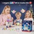 PINSHILE 3+ DIY Space Magic Balloon Craft Kit, Sticker Decorated Balloons Toy for Kids, Rocket Air Pump Fun