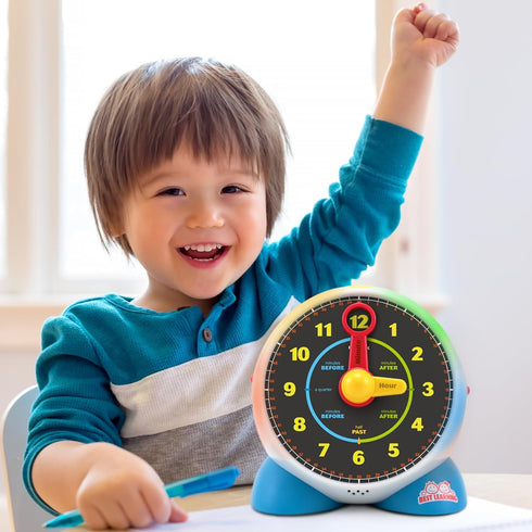 BEST LEARNING Learning Clock - Educational Talking Toy to Teach Time with Quiz and Music for Kids Ages 3-6