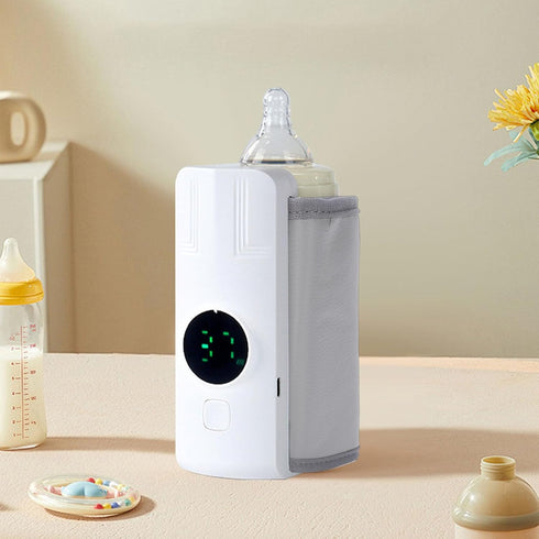 Depisuta 5 3.25 Inch Bottle Warmer, Baby Bottle Warmer with Speed Temperature Control, Rechargeable, Fast Heating