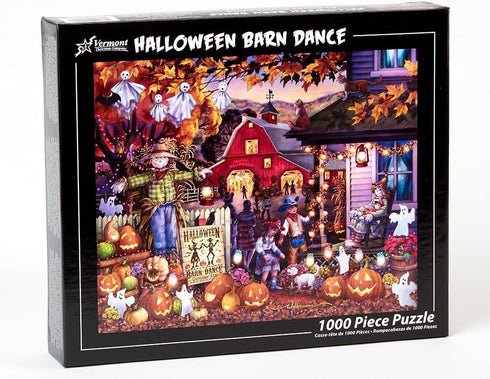 Vermont Christmas Company Halloween Barn Dance Jigsaw Puzzle 1000 Piece