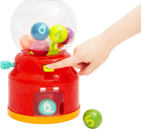 Battat Bubble Dispenser for Kids - Mini Vending Machine Toy with 10 Colorful Number Balls