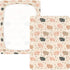 miaozhen 1 Pack 52x28 Cotton Crib Sheets for Baby Boys Girls Soft Breathable Funny Grassland Pig Pink Toddler