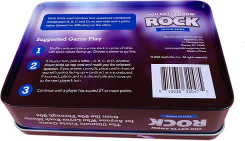 Rock Trivia Challenge - You Gotta Know Game