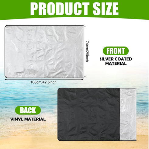 2 BBTO Pcs Car Seat Sun Shade Cover Car Seat Cooler Toddler Cover Heat Protector Reflective Baby Keep Baby Cool