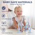 Relifestyle 6-12 High Chair Suction Toy for High Chair Trays, Baby Suction Cup Toy with Large Suction Base, Food Grade