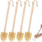 Kifmurase 4PCS Bottle Brush Cleaner, Natural Wood Dish Scrub Brush with Sisal Bristles