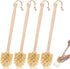 Kifmurase 4PCS Bottle Brush Cleaner, Natural Wood Dish Scrub Brush with Sisal Bristles