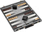Pennsylvania Ave Backgammon Board Game Set, Mainstreet Classics by GLD Products, Black/White/Wood/Gry, 16-20 inches