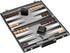 Pennsylvania Ave Backgammon Board Game Set, Mainstreet Classics by GLD Products, Black/White/Wood/Gry, 16-20 inches